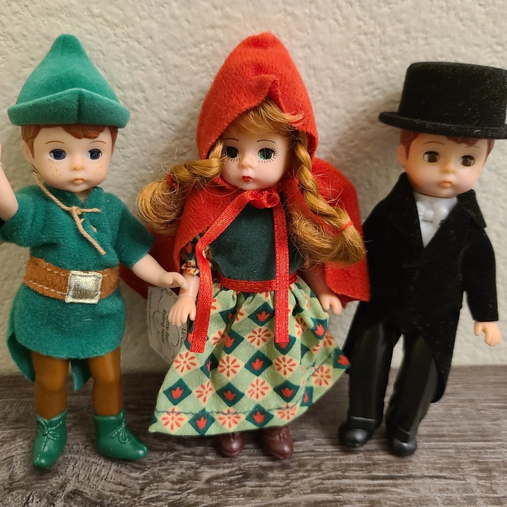 3 Vintage Madame Alexander Dolls McDonalds Peter Pan Little Red Riding Hood
